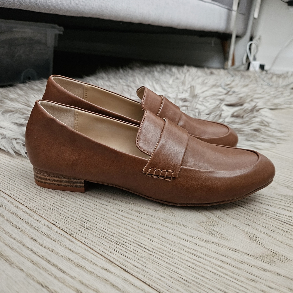 Matt & Nat Women's Brown Leather Loafers US 6.5-7 - Picture 5 of 6